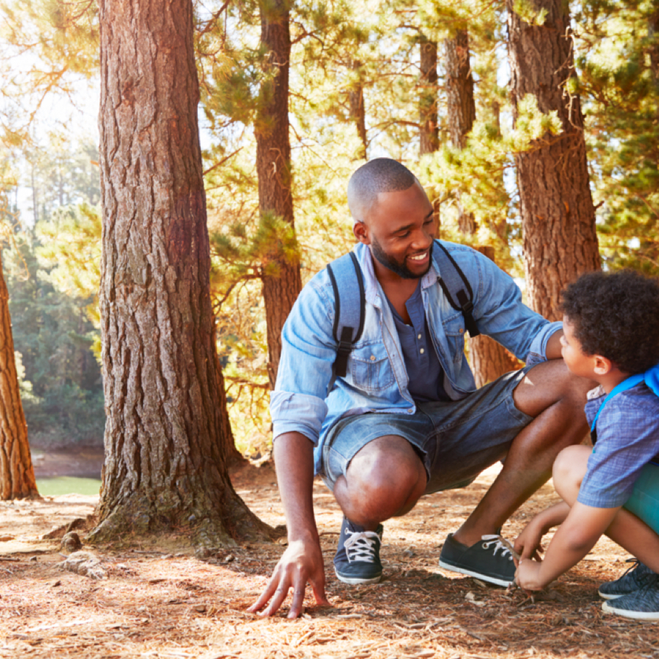 Father Son Hiking